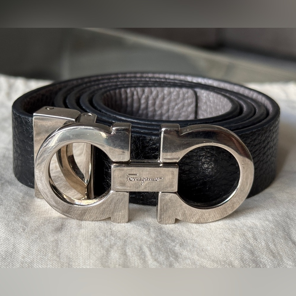 Salvatore Ferragamo reversible leather belt